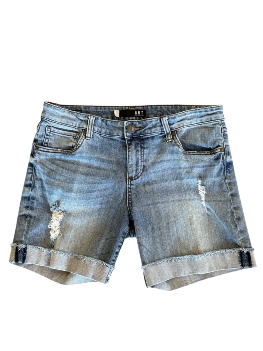 Kut‎ From the Kloth Catherine Boyfriend Jean Short Denim Blue Size 8